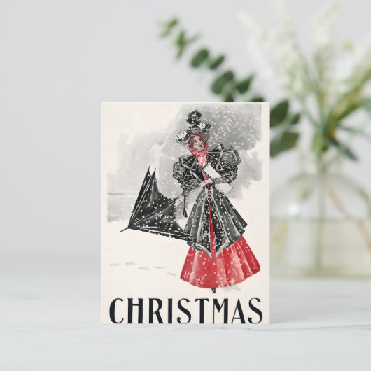 Weihnachten Postkarte (Stehend Vorderseite)
