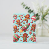 Weihnachten Postkarte (Stehend Vorderseite)
