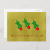 Weihnachten Postkarte (Vorne/Hinten)