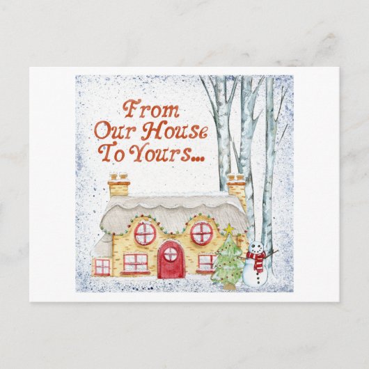 Weihnachten Postkarte (Vorderseite)