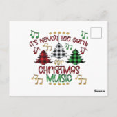 Weihnachten Postkarte (Rückseite)