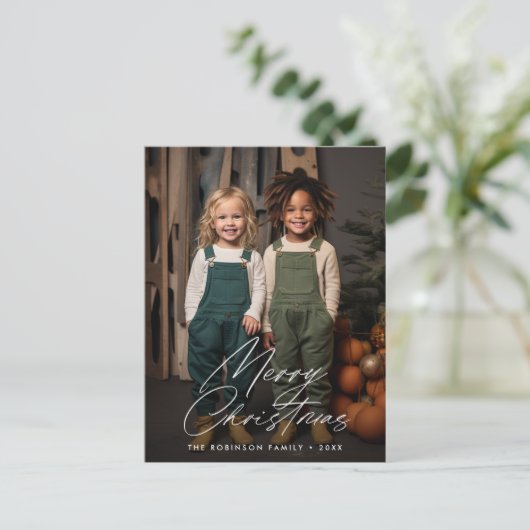 Weihnachten Postkarte (Stehend Vorderseite)