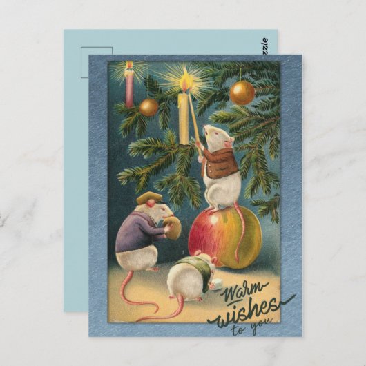 Weihnachten Postkarte (Vorne/Hinten)