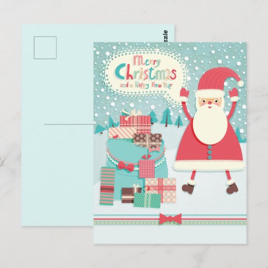 Weihnachten Postkarte (Vorne/Hinten)