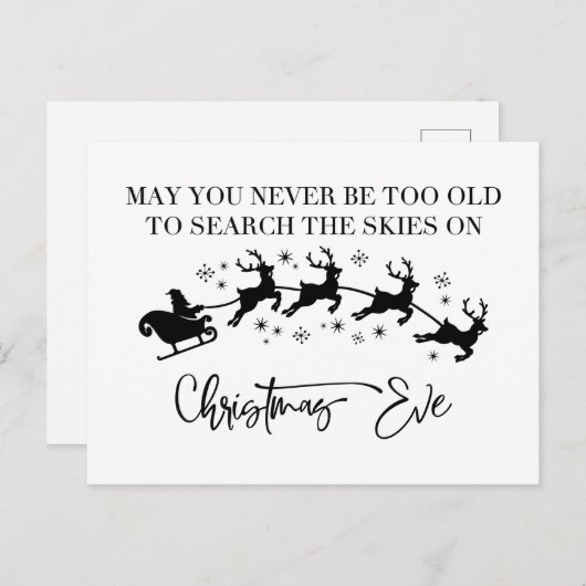 Weihnachten Postkarte (Vorne/Hinten)