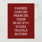 Weihnachten Postkarte (Vorderseite)