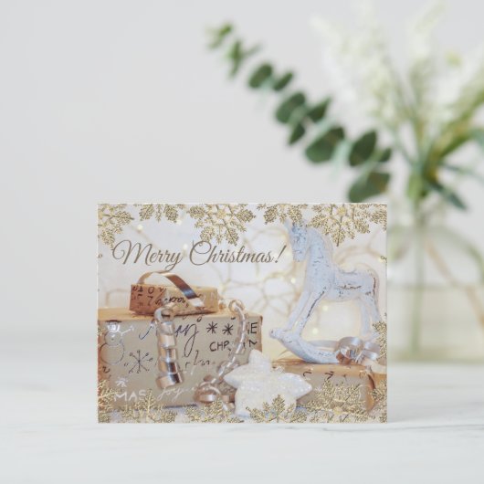 Weihnachten Postkarte (Stehend Vorderseite)