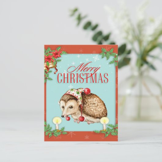 Weihnachten Postkarte (Stehend Vorderseite)