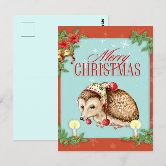Weihnachten Postkarte (Vorne/Hinten)