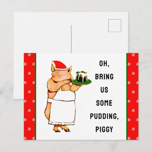 Weihnachten Postkarte (Vorne/Hinten)