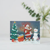 Weihnachten Postkarte (Stehend Vorderseite)