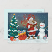 Weihnachten Postkarte (Vorne/Hinten)