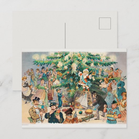 Weihnachten Postkarte (Vorne/Hinten)