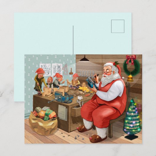 Weihnachten Postkarte (Vorne/Hinten)