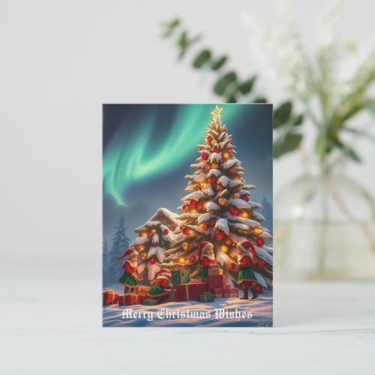 Weihnachten Postkarte (Stehend Vorderseite)
