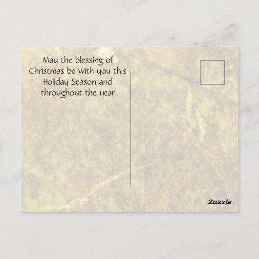 Weihnachten Postkarte (Rückseite)