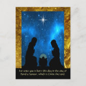 Weihnachten Postkarte (Vorderseite)