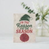 Weihnachten Postkarte (Stehend Vorderseite)