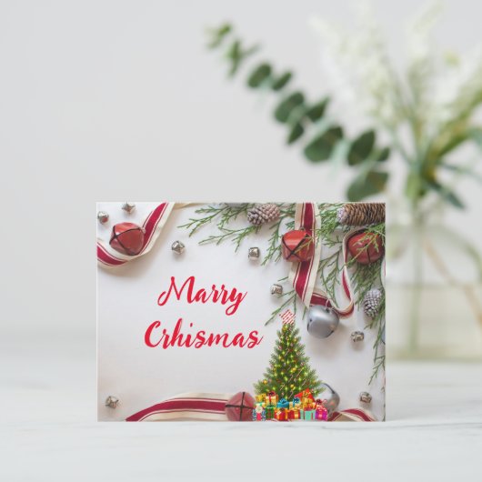 Weihnachten Postkarte (Stehend Vorderseite)