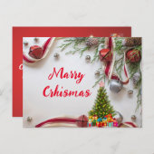 Weihnachten Postkarte (Vorne/Hinten)