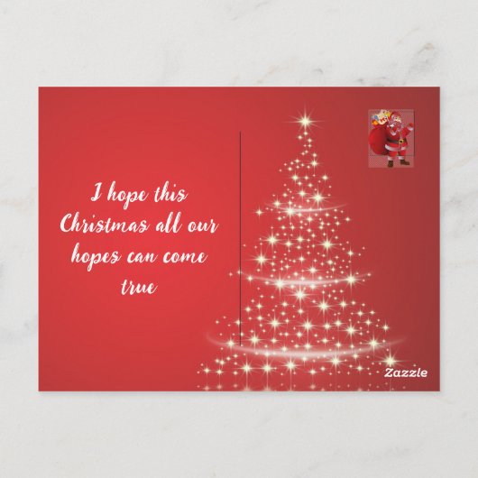 Weihnachten Postkarte (Rückseite)