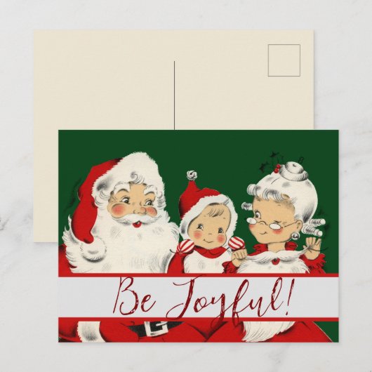 Weihnachten Postkarte (Vorne/Hinten)