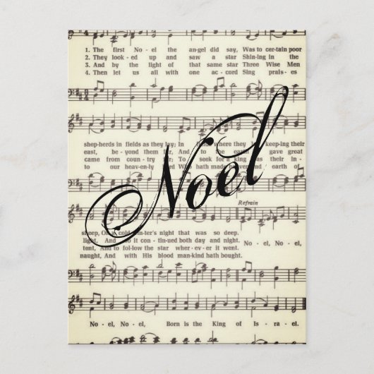 Weihnachten Postkarte (Vorderseite)