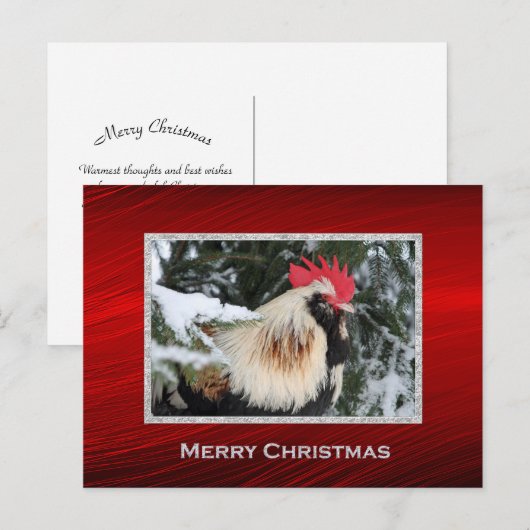 Weihnachten Postkarte (Vorne/Hinten)