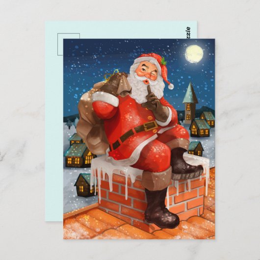 Weihnachten Postkarte (Vorne/Hinten)