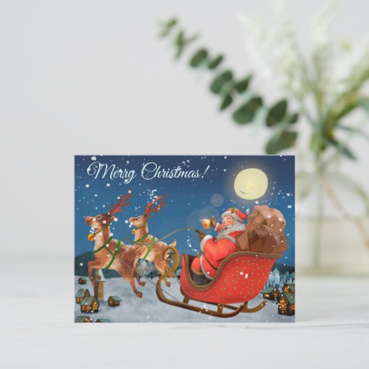 Weihnachten Postkarte (Stehend Vorderseite)