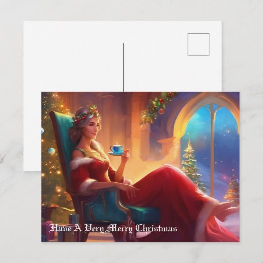 Weihnachten Postkarte (Vorne/Hinten)