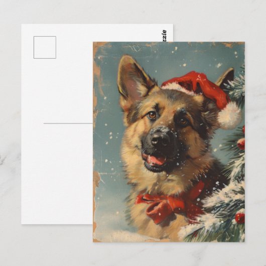 Weihnachten Postkarte (Vorne/Hinten)