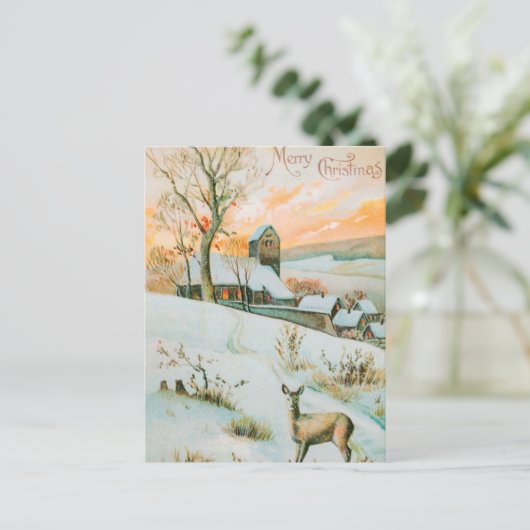 Weihnachten Postkarte (Stehend Vorderseite)