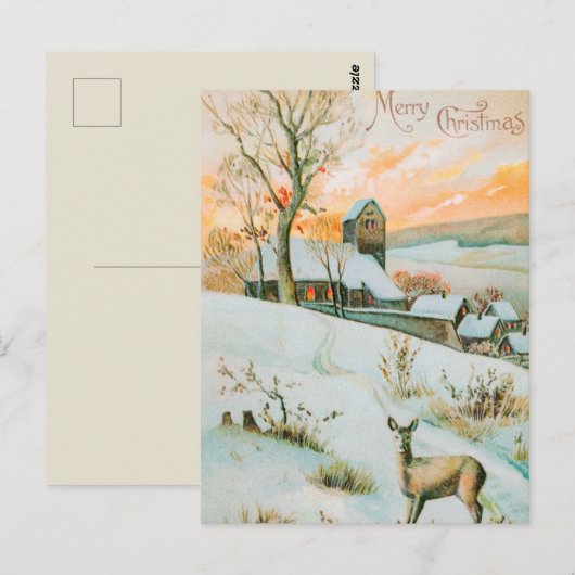Weihnachten Postkarte (Vorne/Hinten)