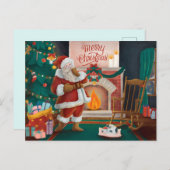 Weihnachten Postkarte (Vorne/Hinten)