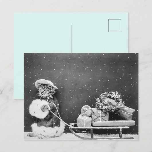 Weihnachten Postkarte (Vorne/Hinten)