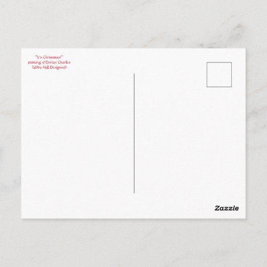 "Weihnachten!" Postkarte (Rückseite)