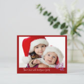 Weihnachten: Postkarte 1/09 (Stehend Vorderseite)