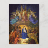 Weihnachten Postkarte Krippe Religiöse katholische (Vorderseite)