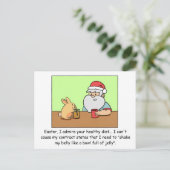 Weihnachten Postkarte: Weihnachten beklagt sich üb (Stehend Vorderseite)