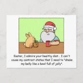 Weihnachten Postkarte: Weihnachten beklagt sich üb (Vorderseite)