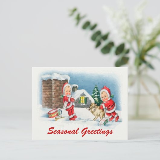 Weihnachten - Postkarten (Stehend Vorderseite)