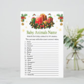 Weihnachten präsentiert Baby Animals Name Game (Stehend Vorderseite)
