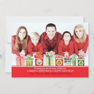 Weihnachten präsentiert Fotokarte