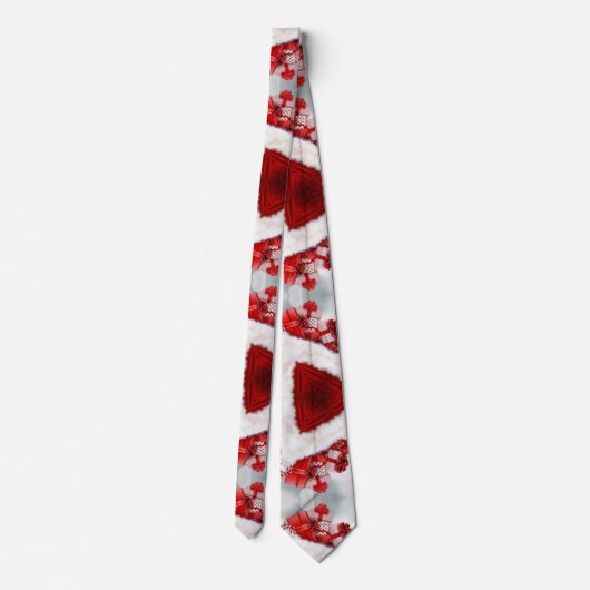 Weihnachten präsentiert Kaleidoskop-Krawatte Krawatte (Rückseite)