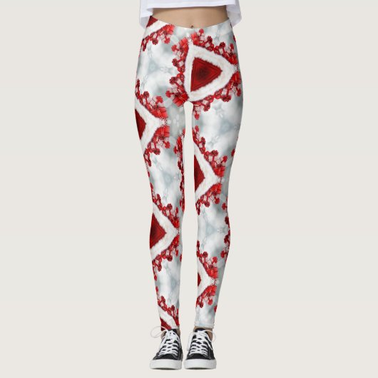 Weihnachten präsentiert Kaleidoskop-Leggings Leggings (Vorderseite)
