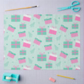 Weihnachten präsentiert Schneeflocken Grün Weihnac Seidenpapier (Basteln)