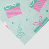 Weihnachten präsentiert Schneeflocken Grün Weihnac Seidenpapier (Ausschnitt)