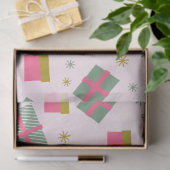 Weihnachten präsentiert Schneeflocken Rosa Weihnac Seidenpapier (Geschenk)