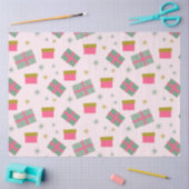 Weihnachten präsentiert Schneeflocken Rosa Weihnac Seidenpapier (Basteln)